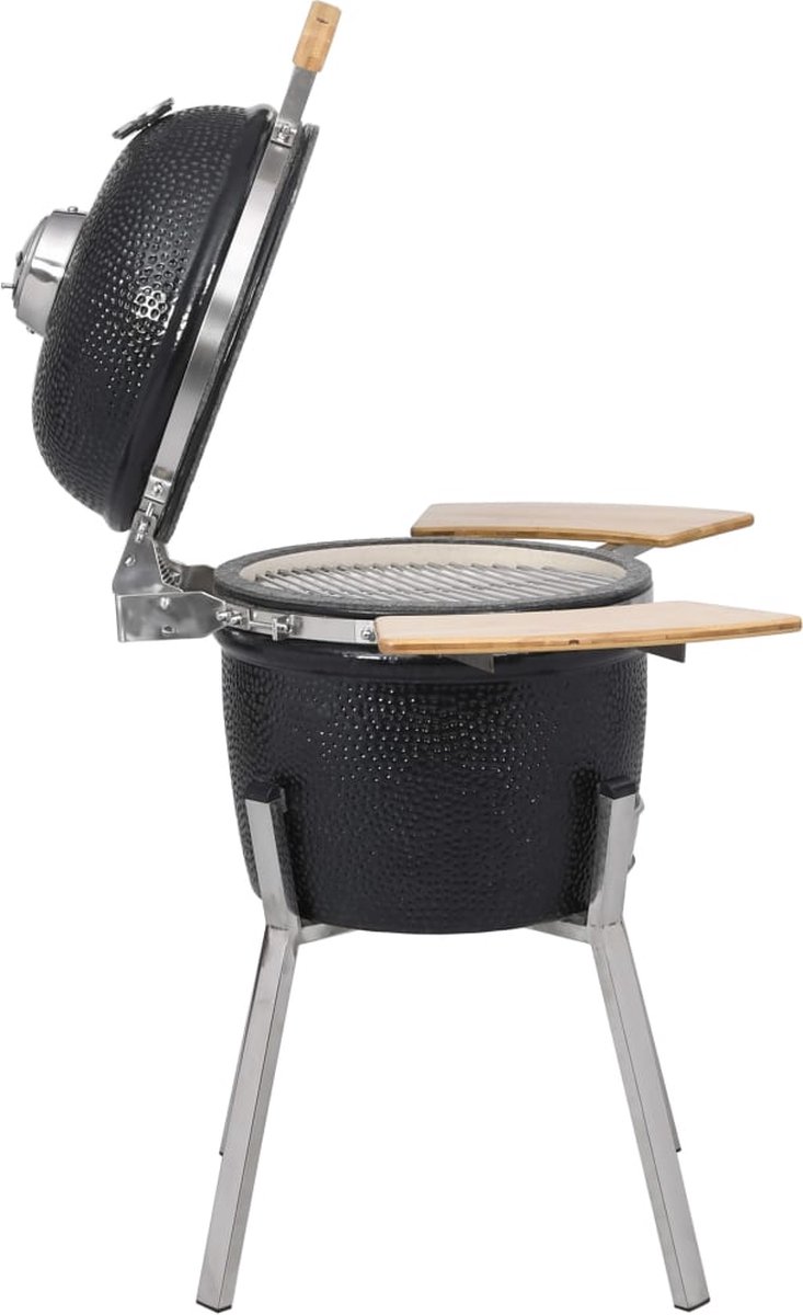 Vidaxl Kamado Barbecue 76 Cm Keramiek - Zwart
