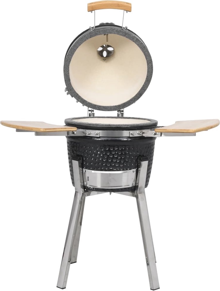 Vidaxl Kamado Barbecue 81 Cm Keramiek - Zwart