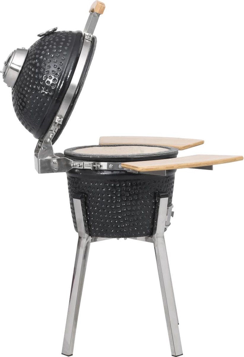 Vidaxl Kamado Barbecue 81 Cm Keramiek - Zwart