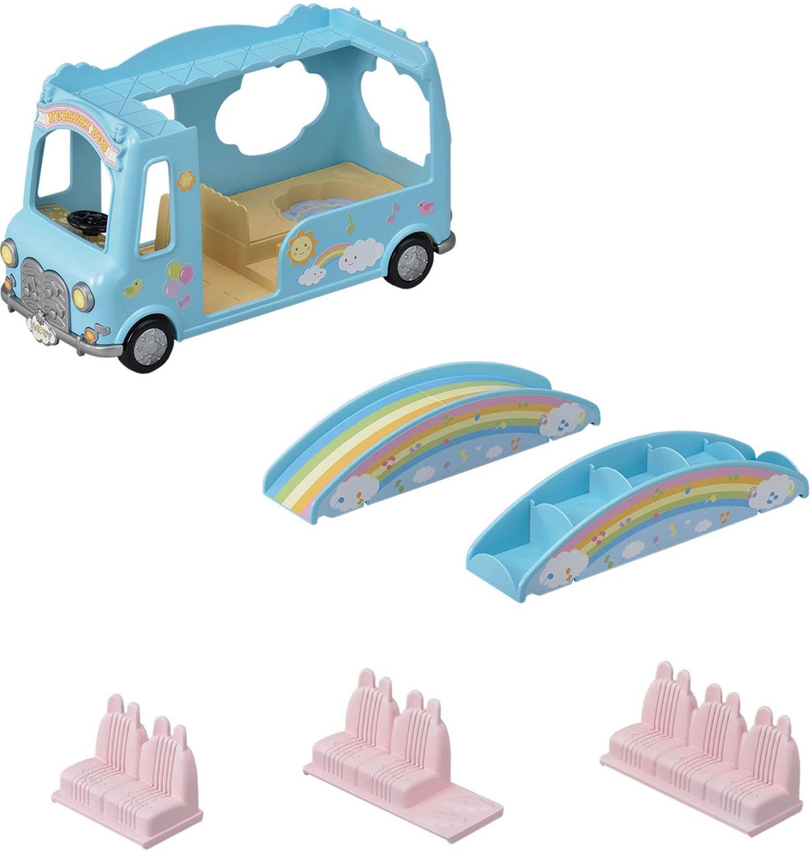 Sylvanian Families Regenboog Babybus 5317 - Blauw