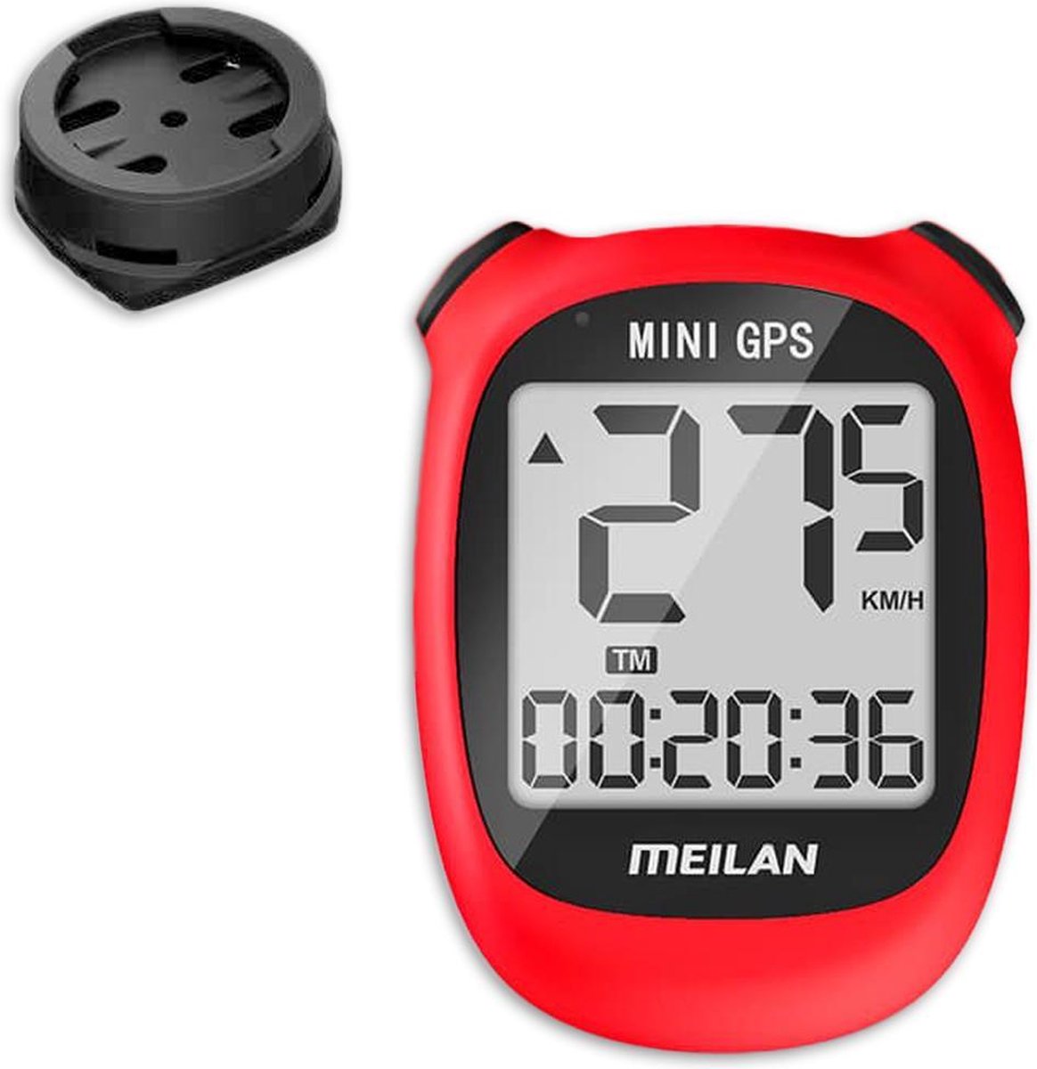 Meilan fietscomputer GPS M3 Mini 1,6 inch - Rood