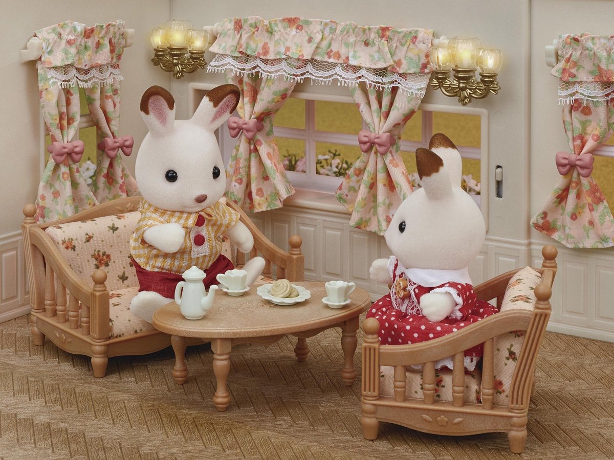 Sylvanian Families Wandlampen & Gordijnenset