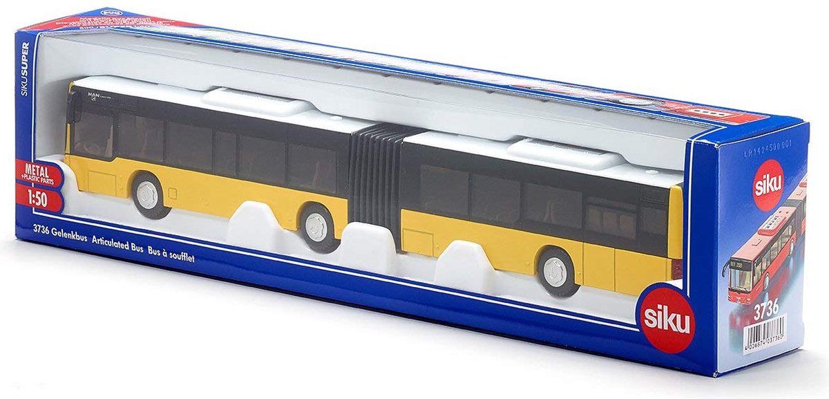 Siku Man Lion's City harmonicabus geel/wit (373) - Zwart