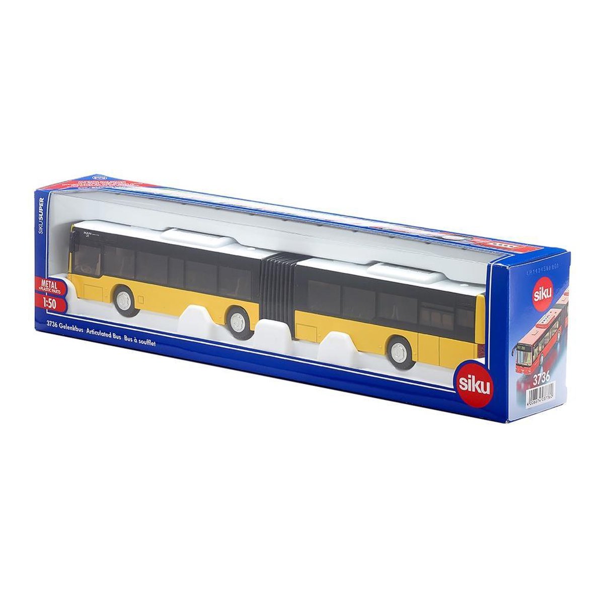 Siku Man Lion's City harmonicabus geel/wit (373) - Zwart