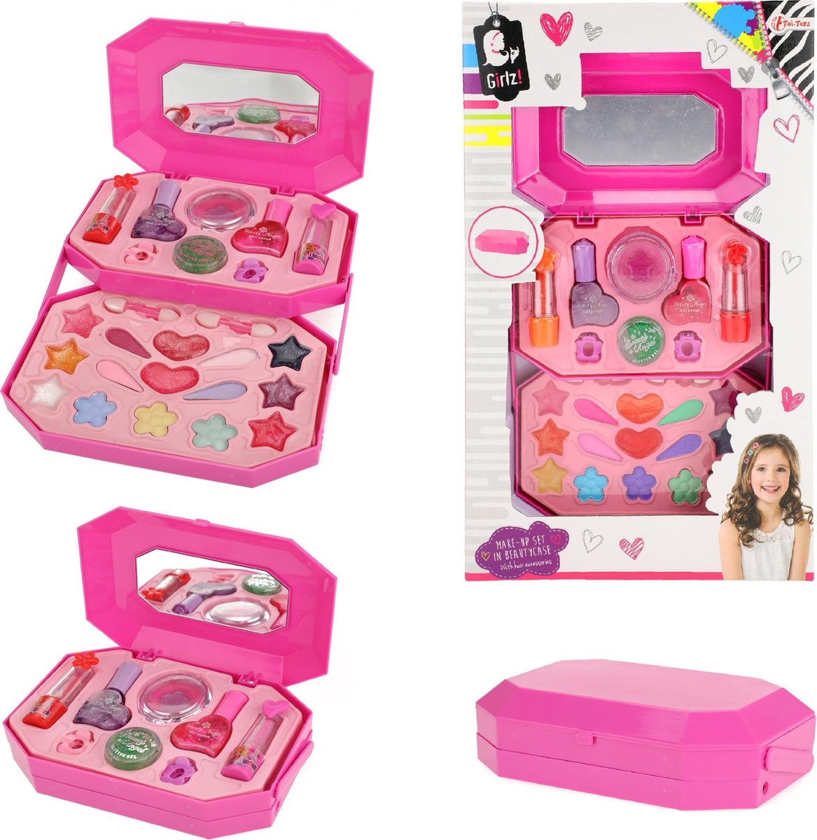 Toi-Toys Toi Toys make upset met nagellak 31 cm - Roze