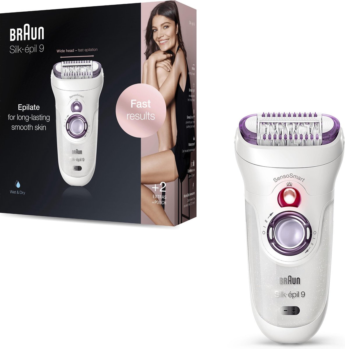 Braun Depiladora Silk-épil 9 SensoSmart 9/700 - Wit