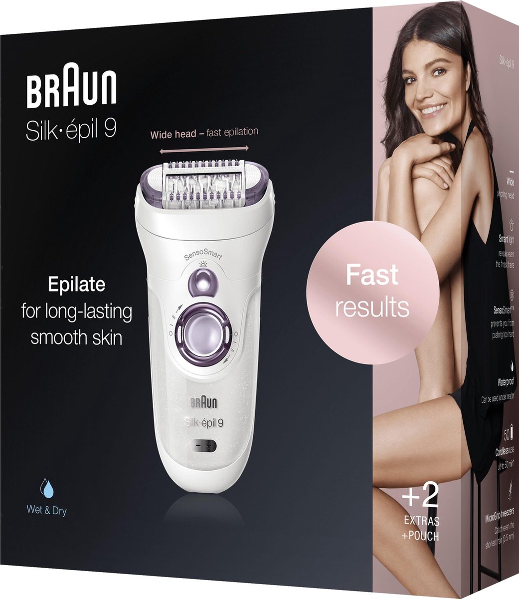 Braun Depiladora Silk-épil 9 SensoSmart 9/700 - Wit