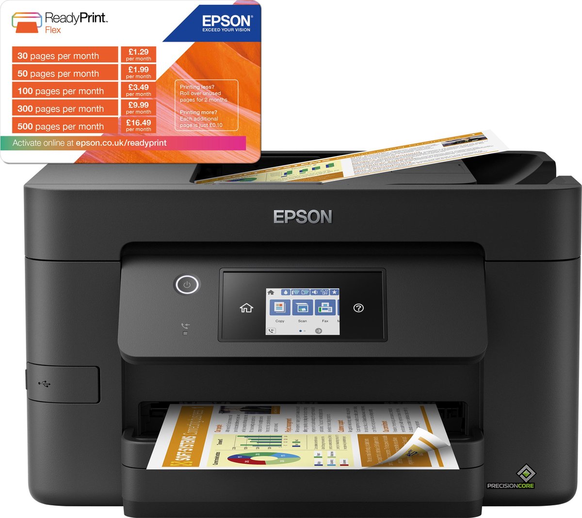 Epson WorkForce WF-3820DWF - Zwart
