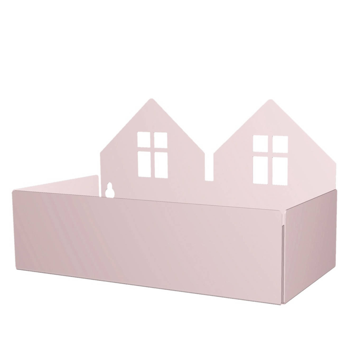 Roommate Opbergbox Twin House Meisjes 22 Cm Staal - Roze
