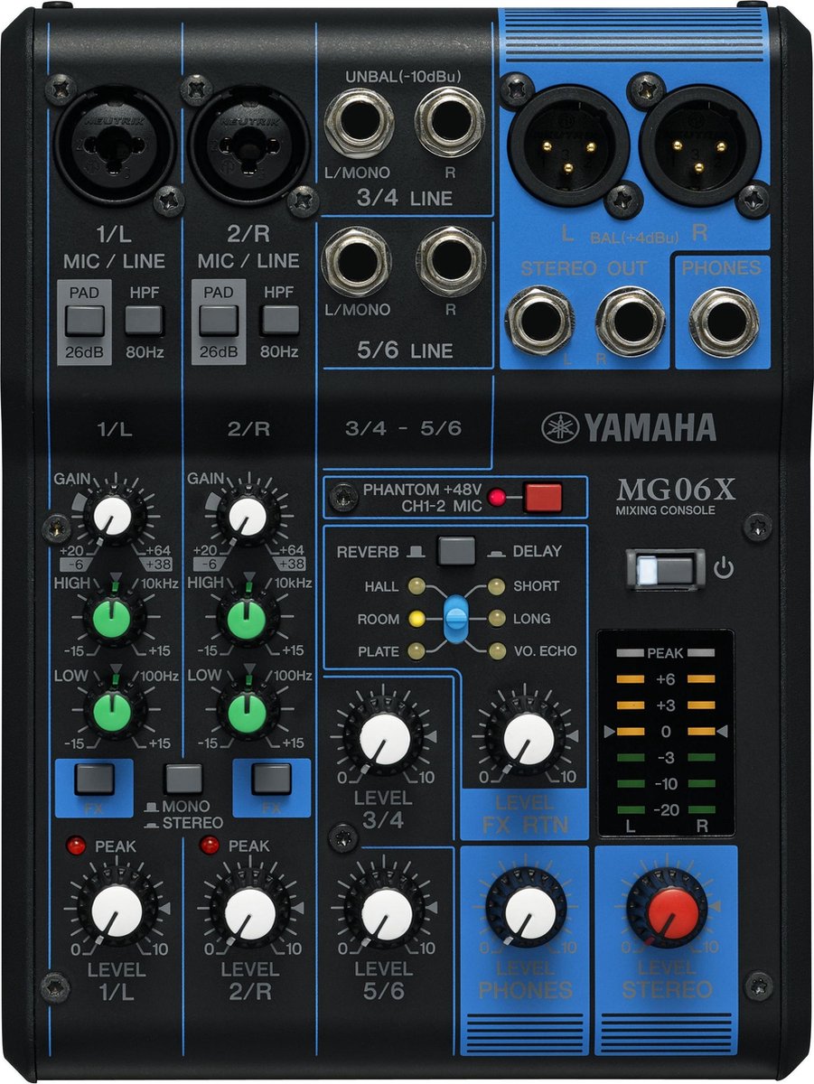 Yamaha MG06X live mixer
