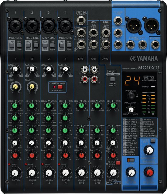 Yamaha MG10XU live mixer