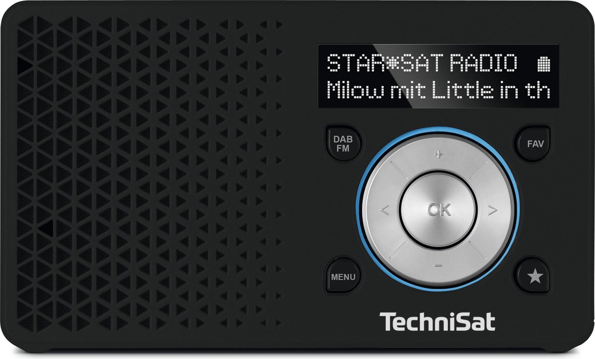 TechniSat Digitradio 1 - Draagbare Dab+ Radio -/zilver - Zwart