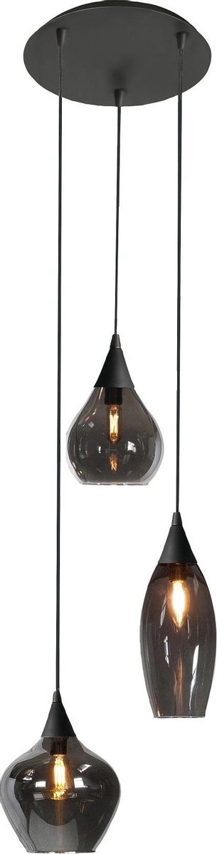 Highlight Hanglamp Cambio 3 Lichts Ø 30 Cm - Zwart