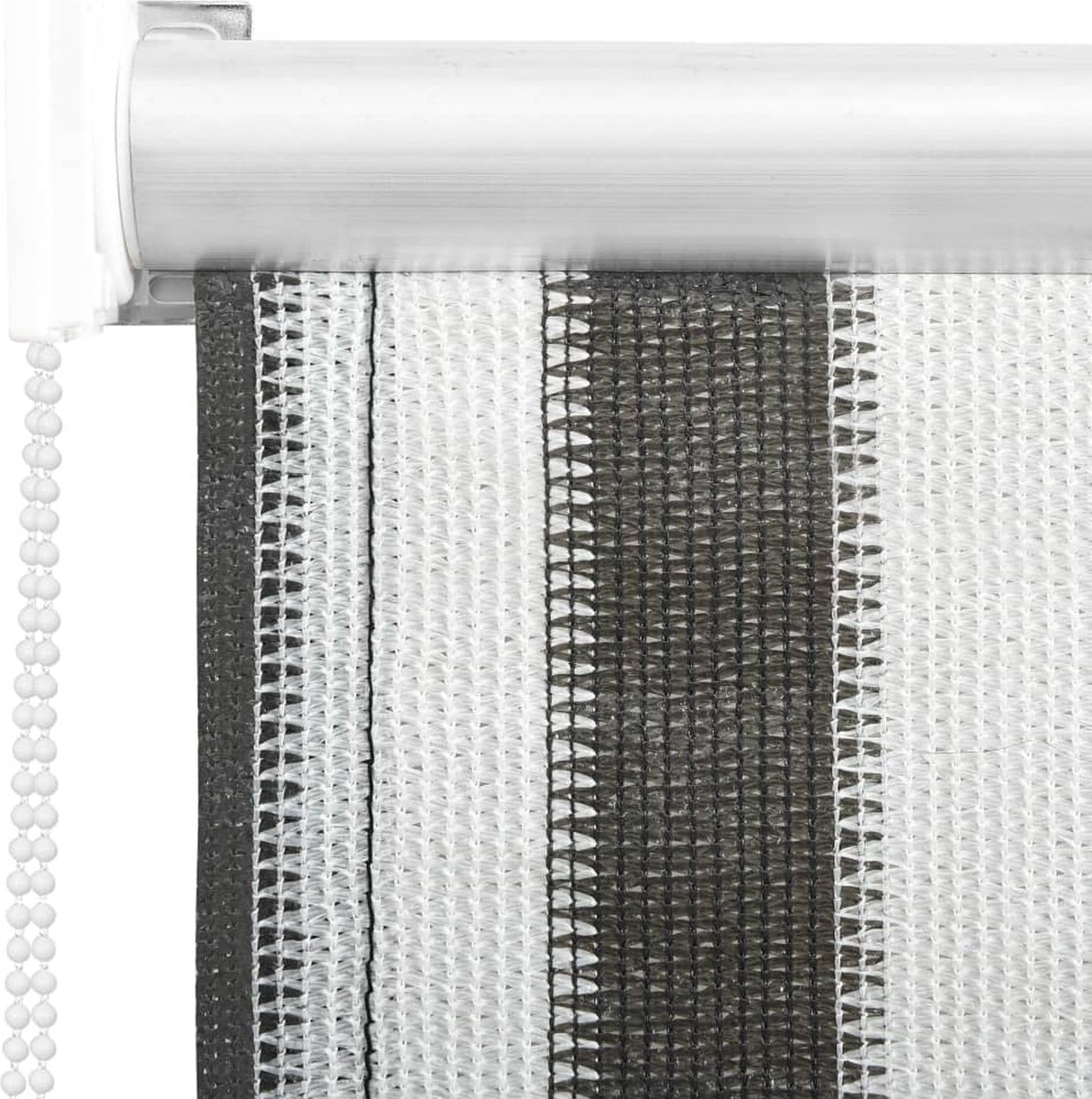 Vidaxl Rolgordijn Voor Buiten Gestreept 60x140 Cm Antraciet En - Grijs