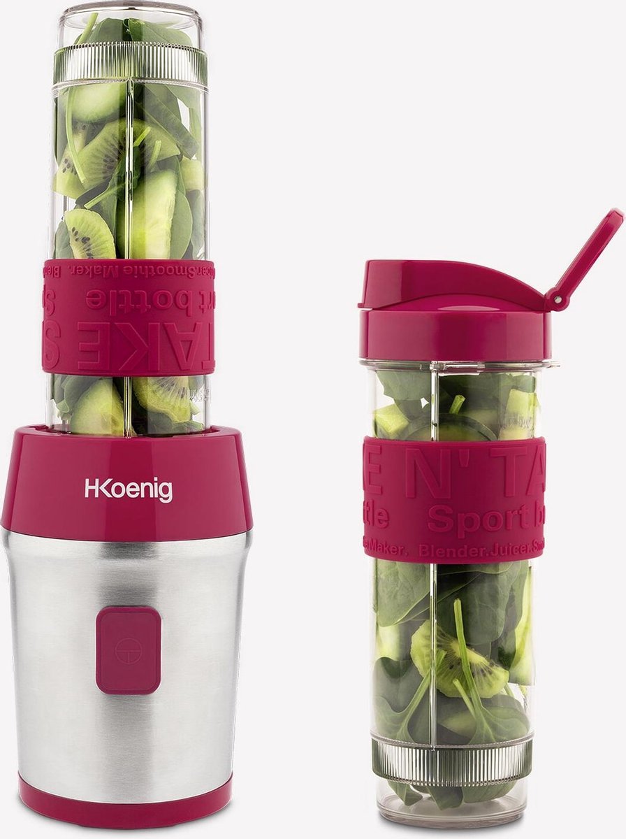 HKOENIG H. Koenig Blender To Go Met Drinkbekers - Rojo