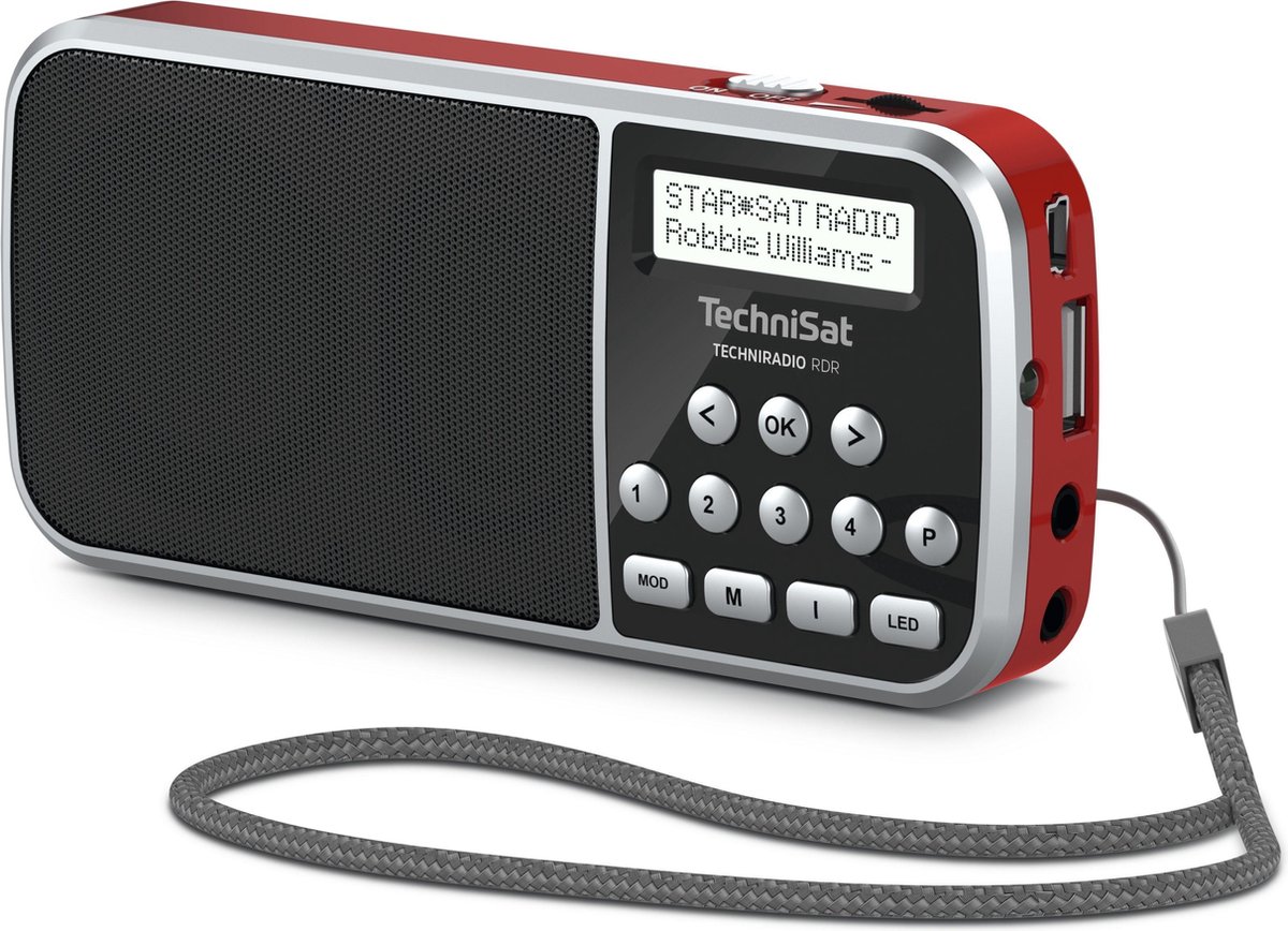 TechniSat Techniradio Rdr - Portable Dab+ Radio - - Rood