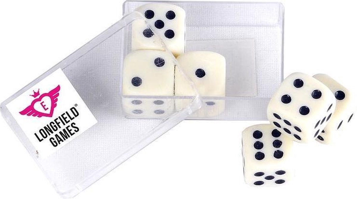 Haza 1x Scoreblokken Yahtzee 250 Vellen Met 6 Dobbelstenen - Dobbelspellen - Familiespelletjes - Yahtzee Scoreblok - Wit