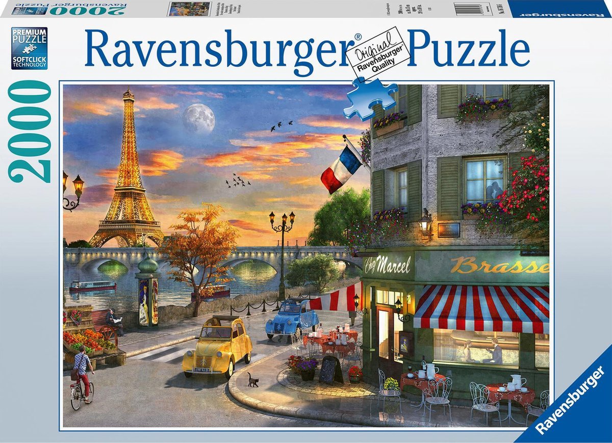 Ravensburger Puzzle 2000 P - Een Romantische Avond In Parijs