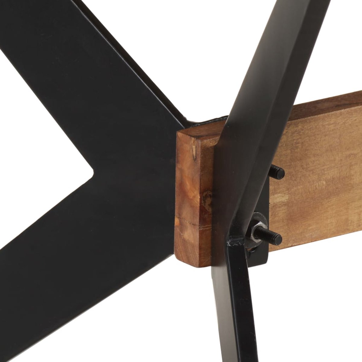 Vidaxl Eettafel 180x90x76 Cm Massief Mangohout - Bruin