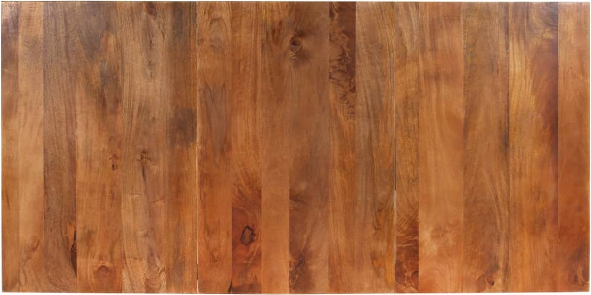 Vidaxl Eettafel 180x90x76 Cm Massief Mangohout - Bruin