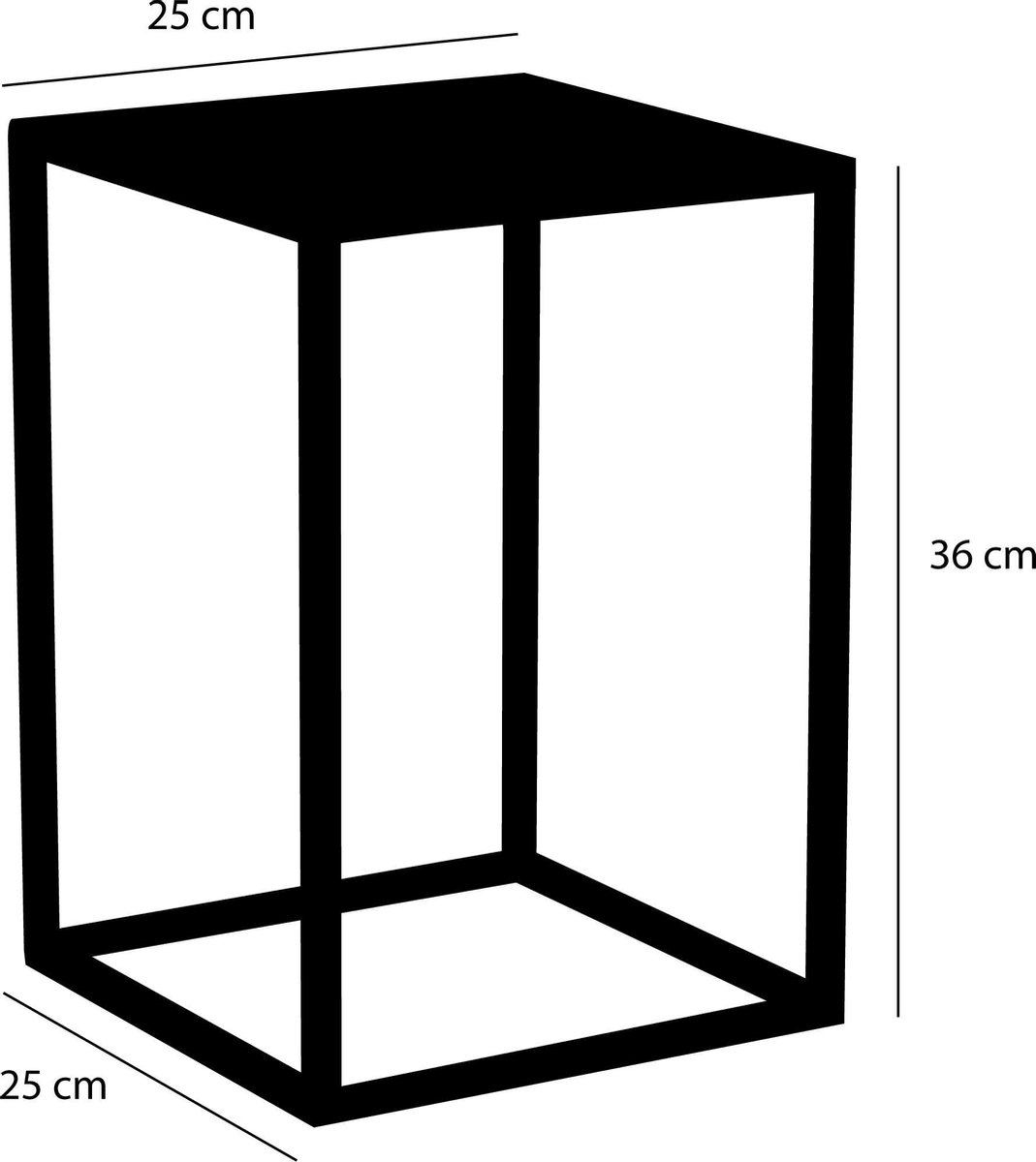 Mica Decorations Set Van 2x Bijzettafels Goa Vierkant Metaal 36/42 Cm - Home Deco Meubels En Tafels - Zwart