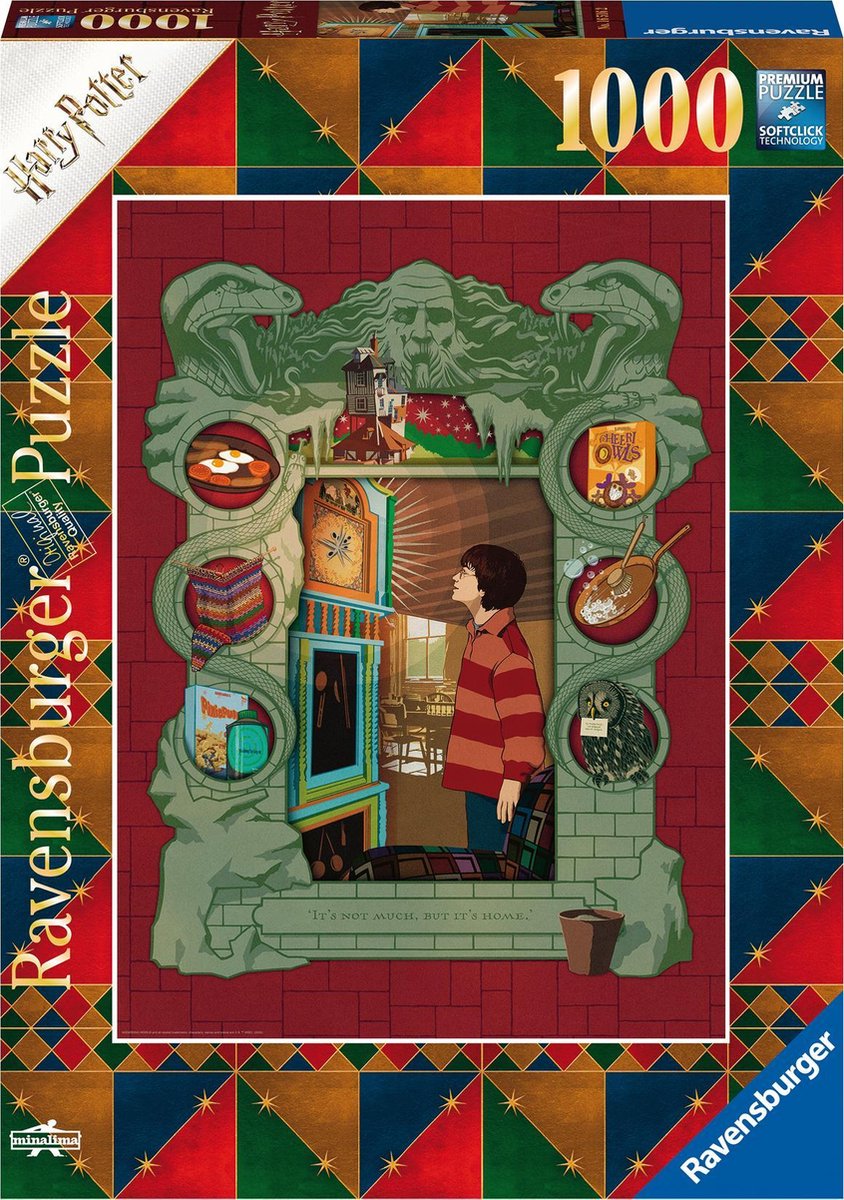 Ravensburger Puzzel 1000 P - Harry Potter Bij De Familie Weasley (Verzamel Harry Potter Minalima)