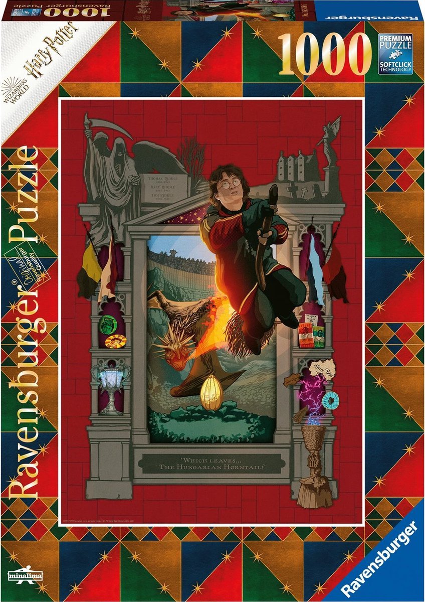 Ravensburger Puzzel Van 1000 Stukjes - Harry Potter En De Vuurbeker (Harry Potter Minalima Collection)