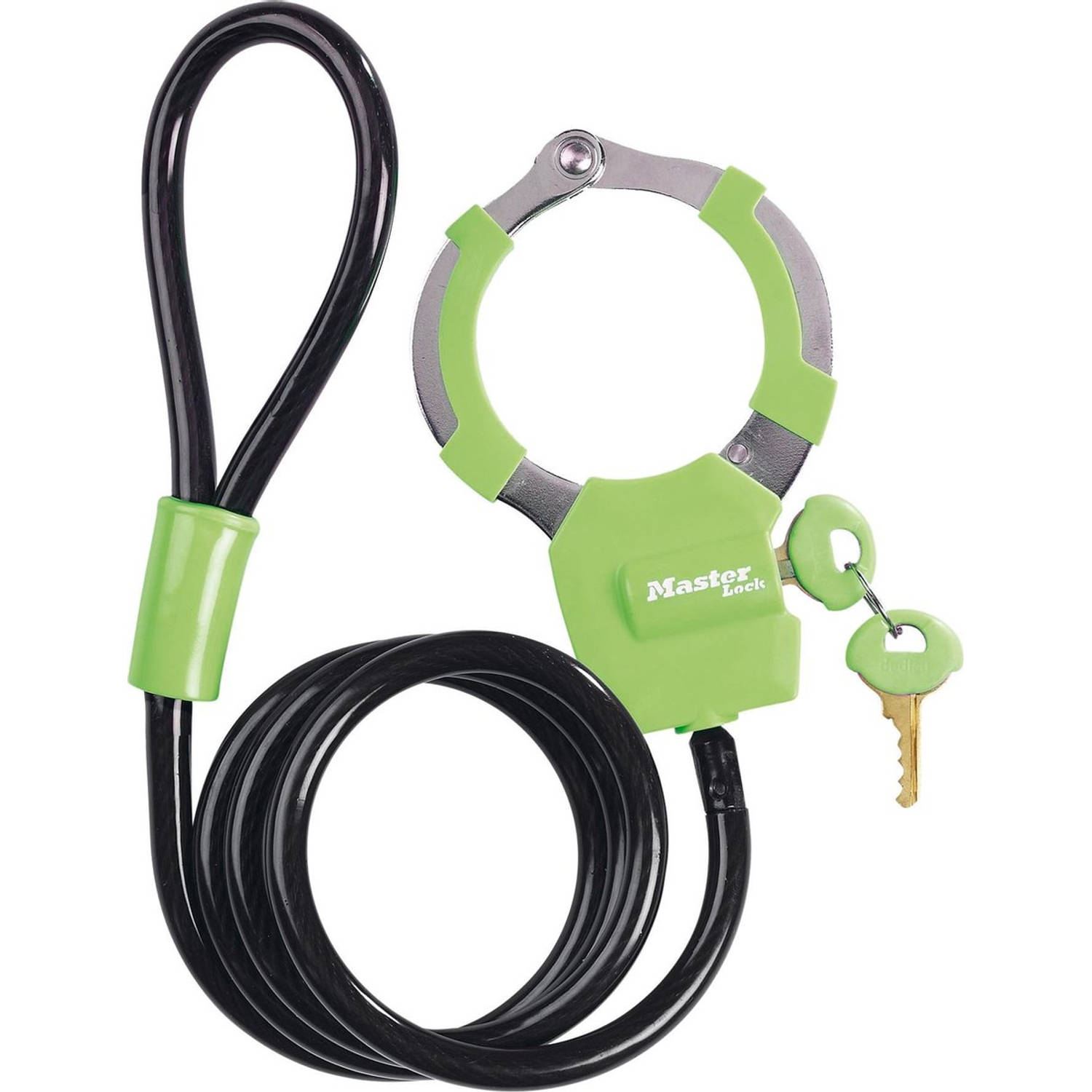 Masterlock Street Cuff 8275 - Fietsslot - Kabelslot 1 M - - Groen