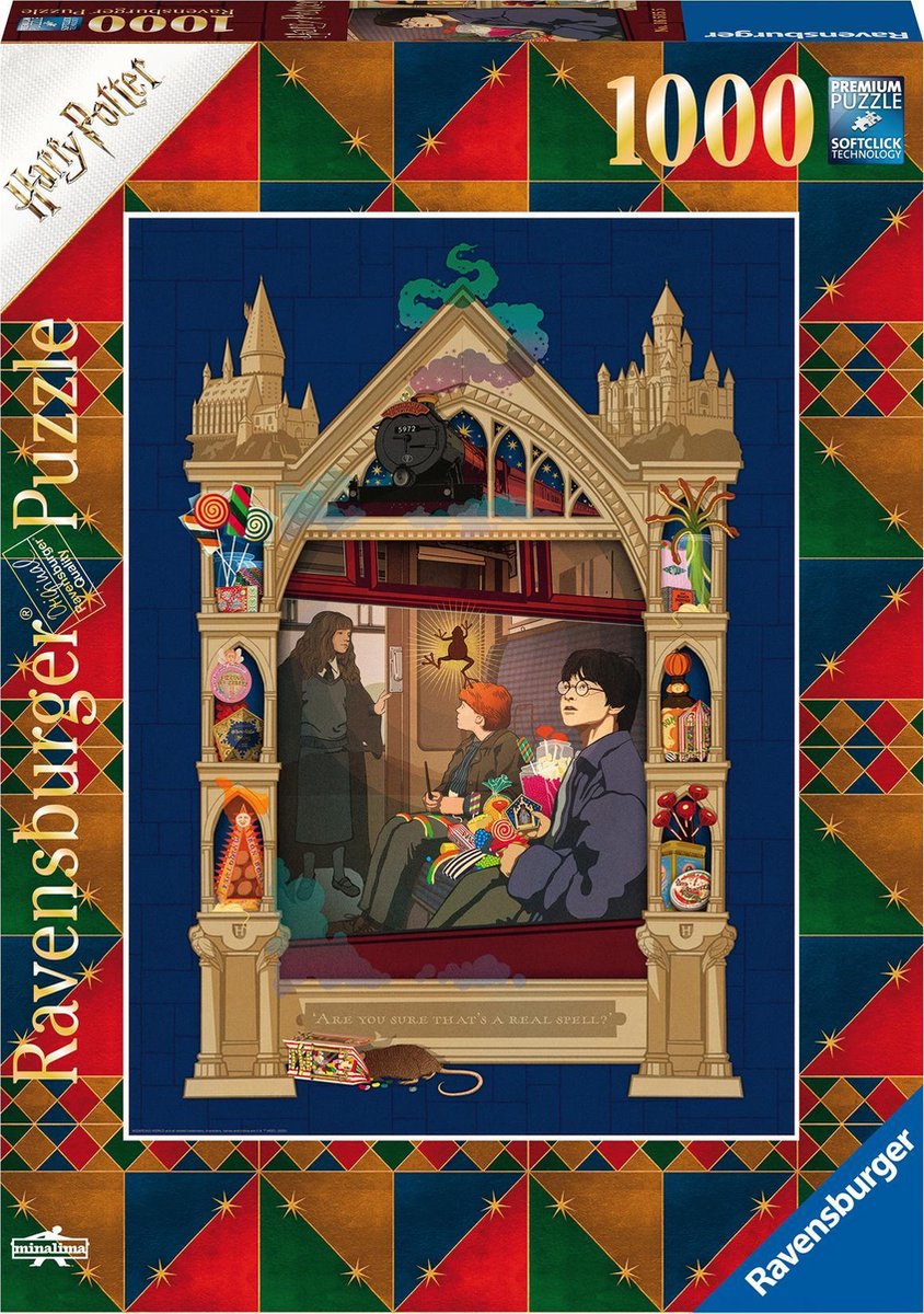 Ravensburger Puzzel 1000 P - Harry Potter Op Weg Naar Hogwarts (Verzamel Harry Potter Minalima)