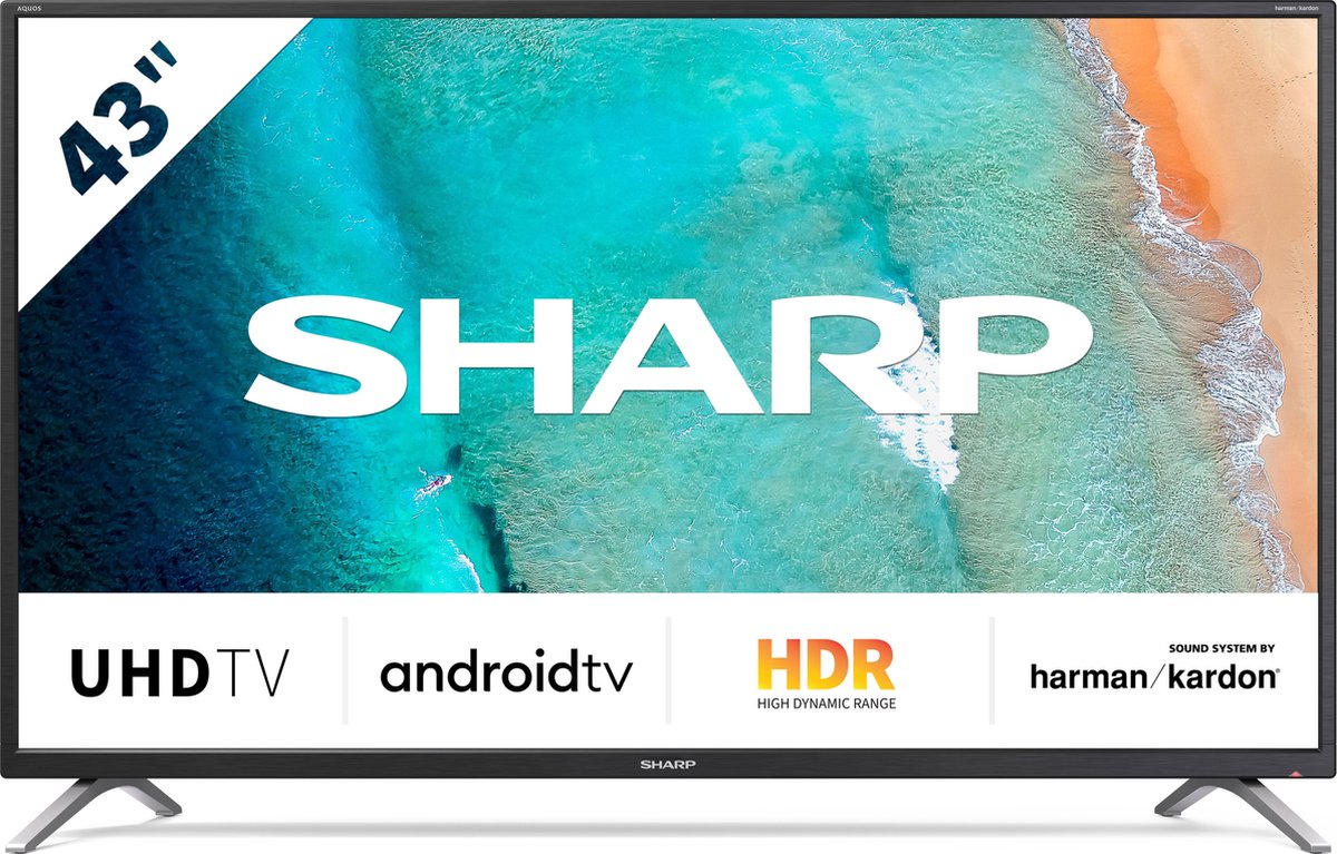Sharp Aquos 43bl2 - 43inch 4k Ultra-hd Android Smart-tv - Zwart