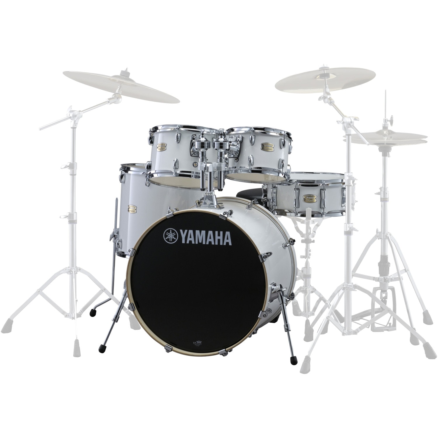 Yamaha JSBP2F5PW Stage Custom Birch shellset Pure White