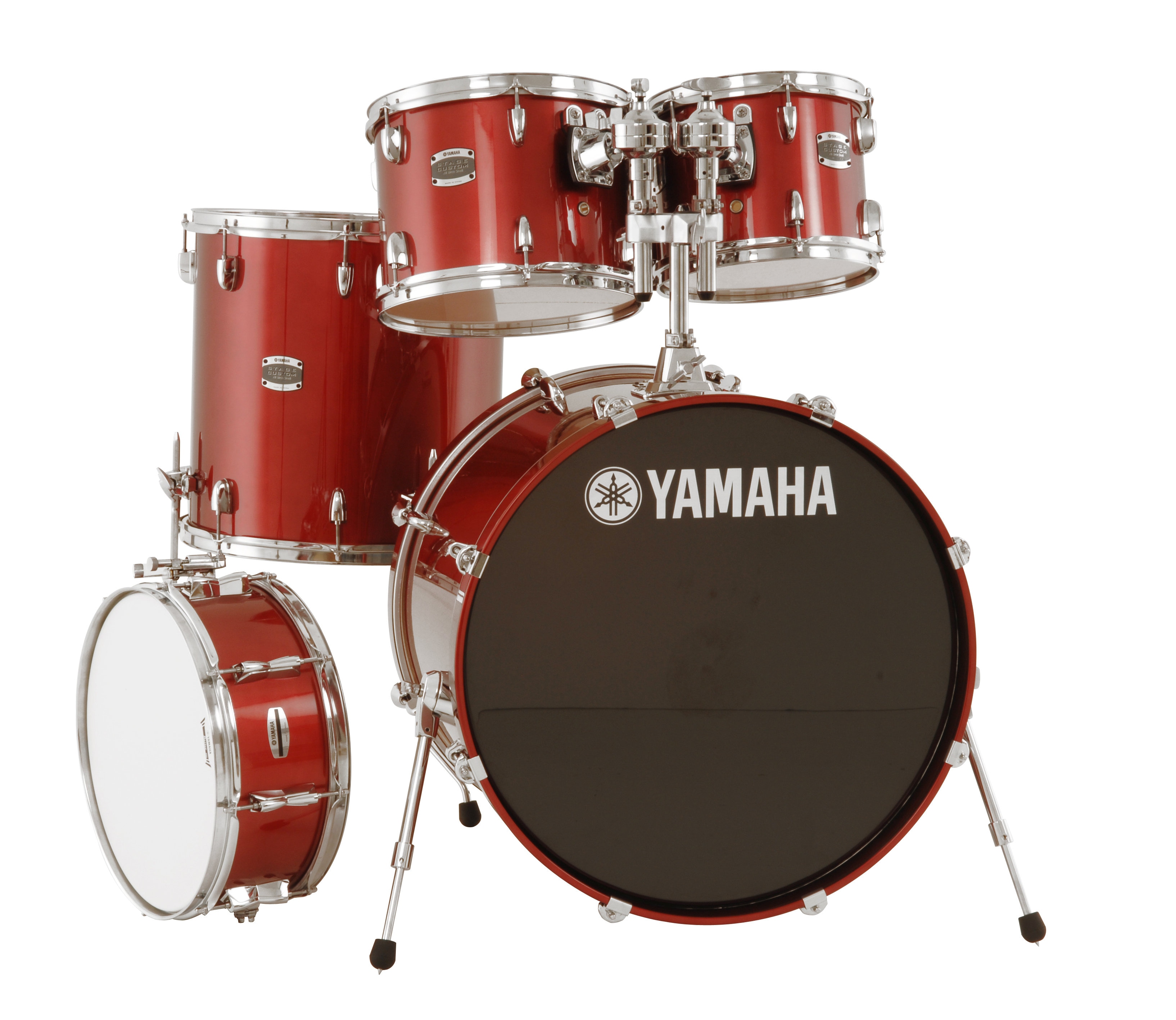 Yamaha JSBP0F5CR Stage Custom Birch shellset Cranberry Red