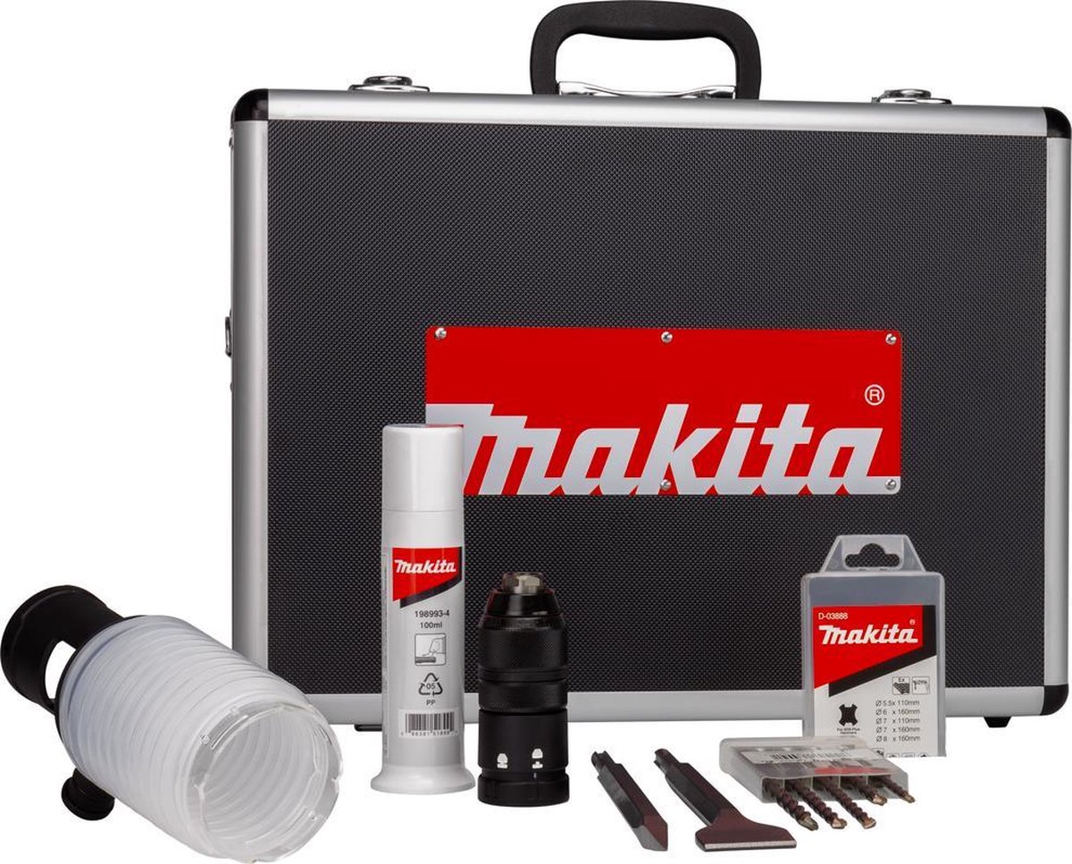 Makita HR2631FTX4 | Combihamer 230V | Incl. 5-delige boor- en beitelset | In koffer