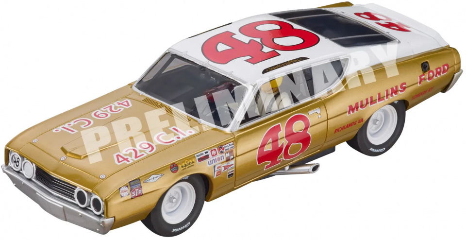 Carrera racebaanauto Ford Torino Talladega No.48 - Marrón