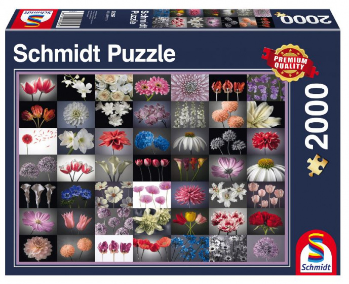 Schmidt Spiele legpuzzel Bloemengroet karton 1000 stukjes