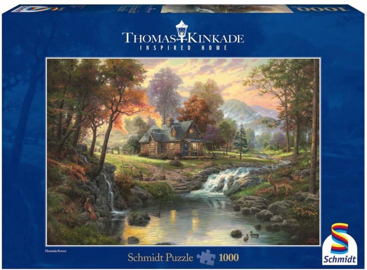 Schmidt Spiele legpuzzel Mountain Retreat karton 1000 stukjes