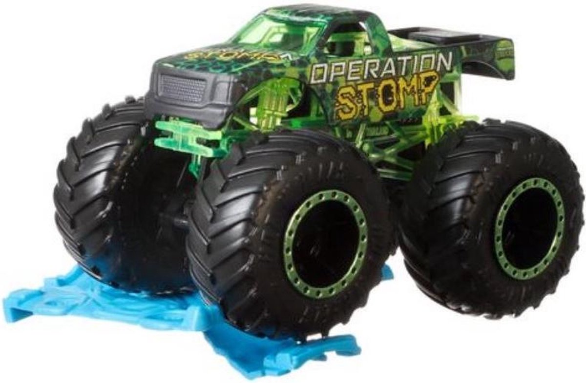 Mattel Hot Wheels monstertruck Dragbus junior 16,5 cm geel/oranje