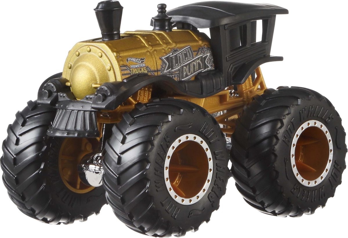 Mattel Hot Wheels monstertruck Dragbus junior 16,5 cm geel/oranje