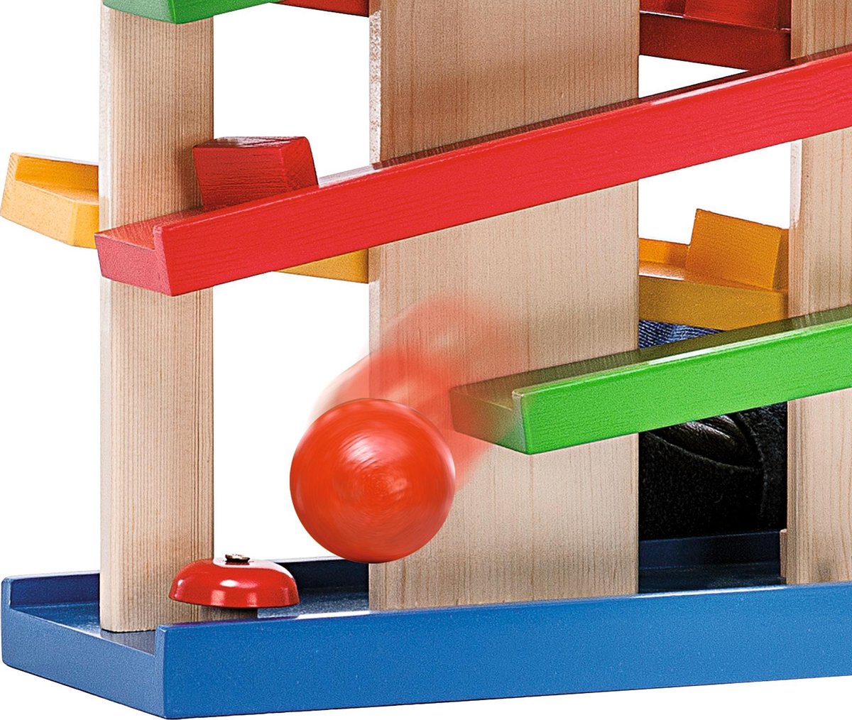 Eichhorn ballenbaan junior 25 x 12 x 34 cm hout/staal naturel