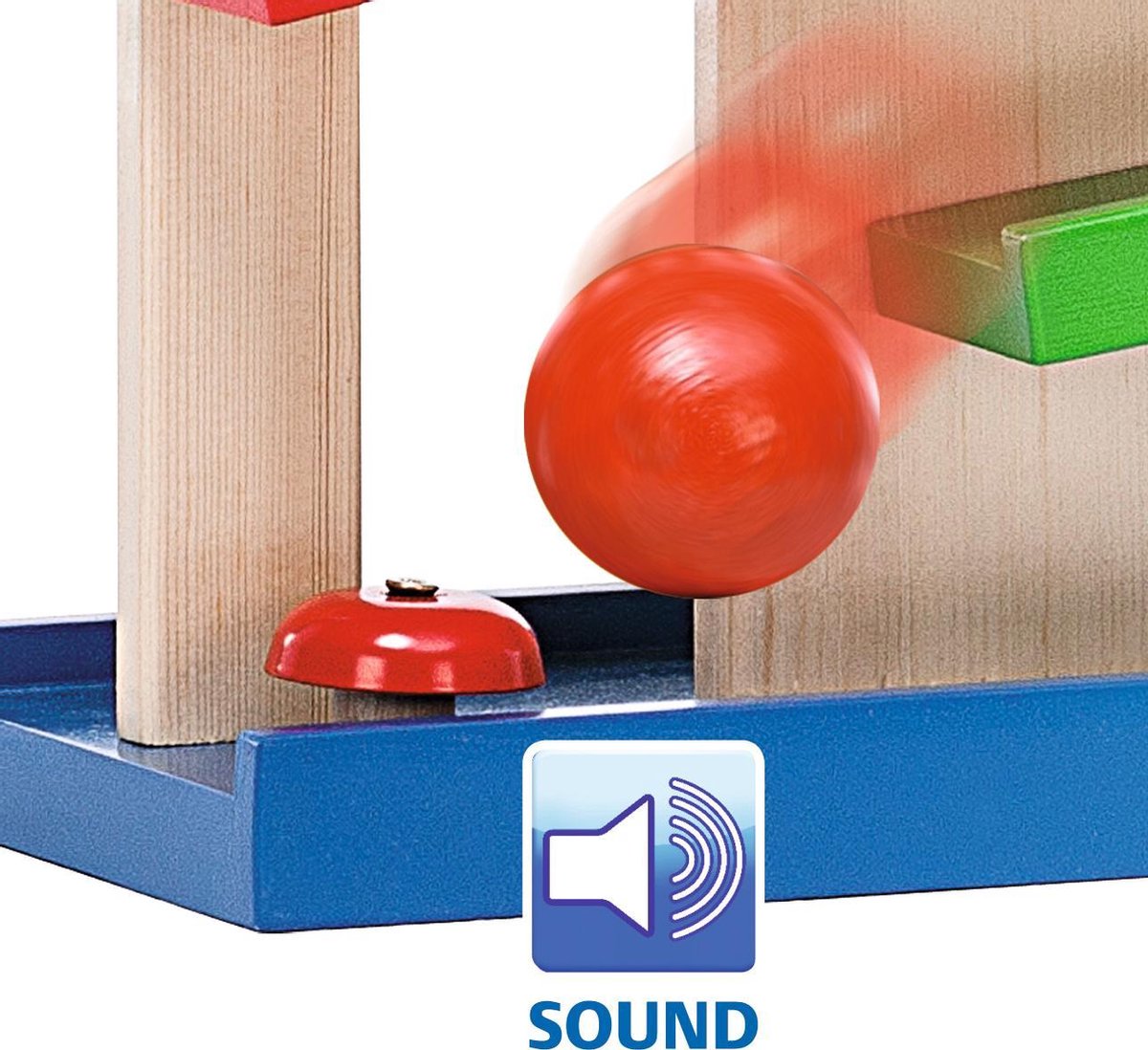 Eichhorn ballenbaan junior 25 x 12 x 34 cm hout/staal naturel