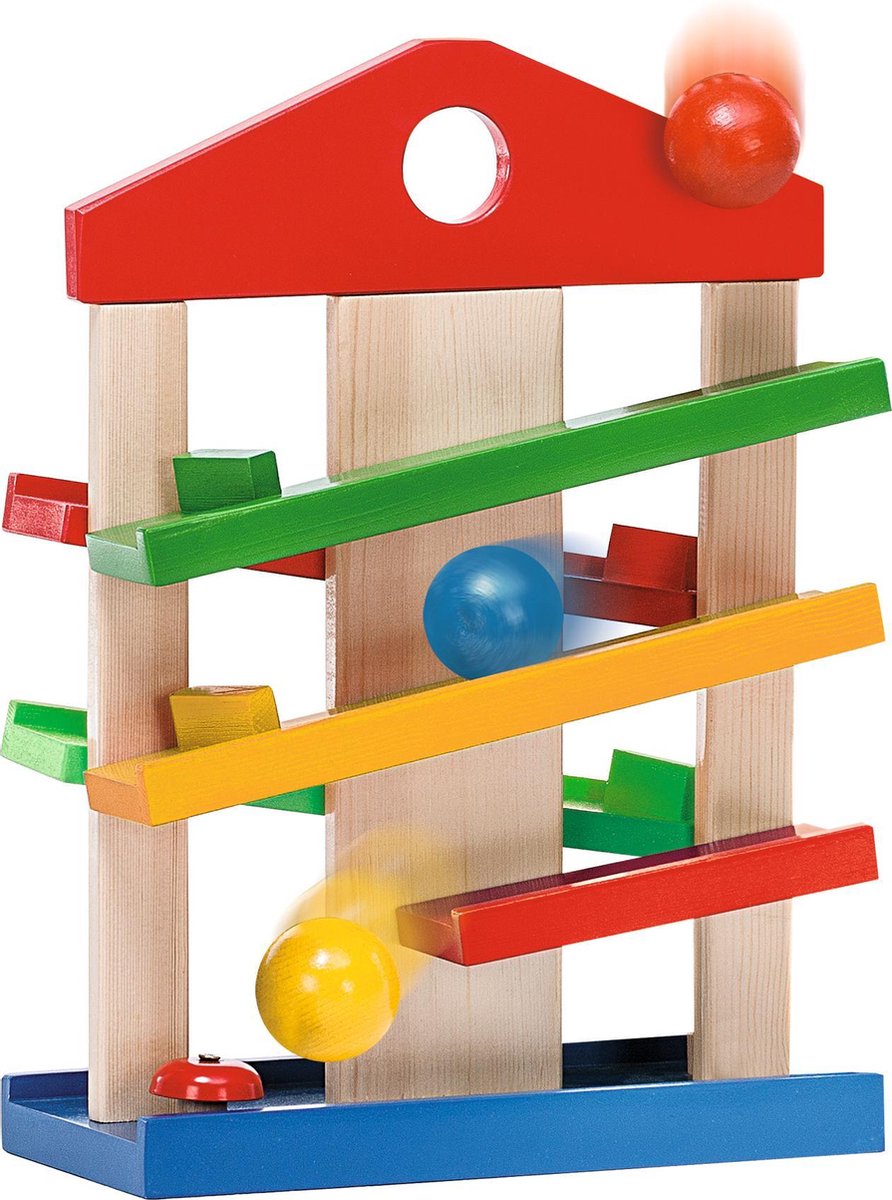 Eichhorn ballenbaan junior 25 x 12 x 34 cm hout/staal naturel