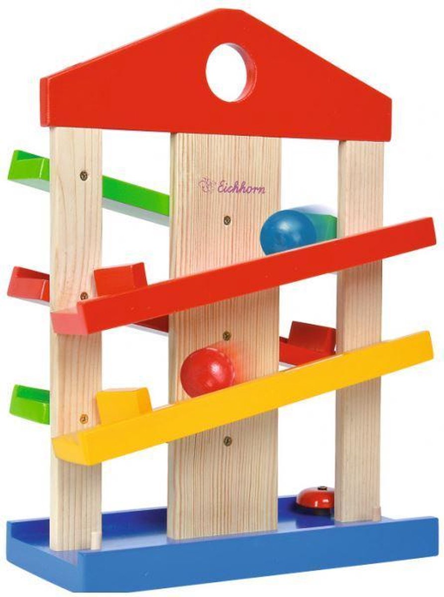 Eichhorn ballenbaan junior 25 x 12 x 34 cm hout/staal naturel