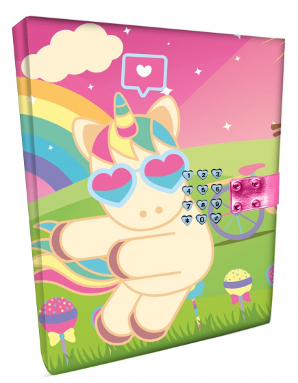 Sweet Dreams code dagboek Unicorn junior 15 x 21 cm papier