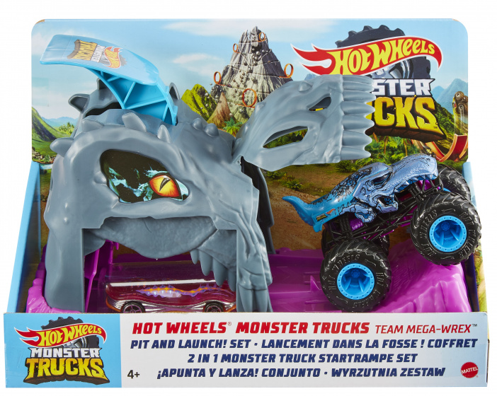 Mattel speelset Hot Wheels monstertruck junior 3 delig
