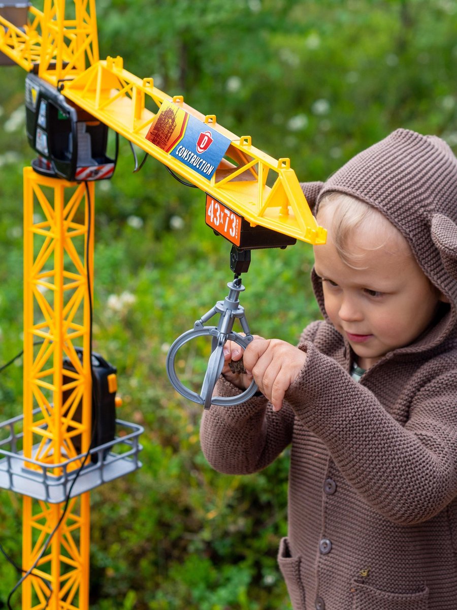 Dickies Toys kraanwagen Mega Crane 120 cm - Geel