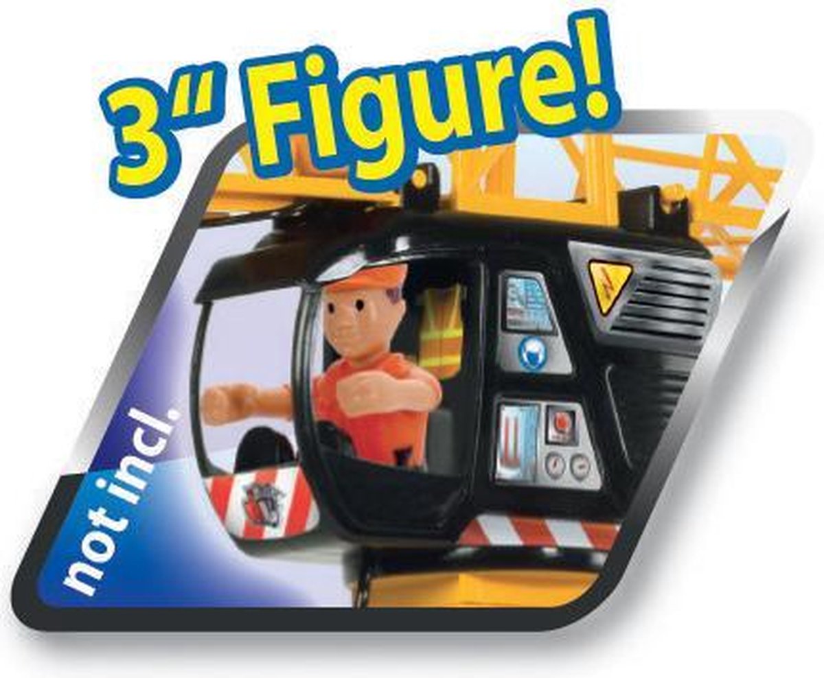 Dickies Toys kraanwagen Mega Crane 120 cm - Geel
