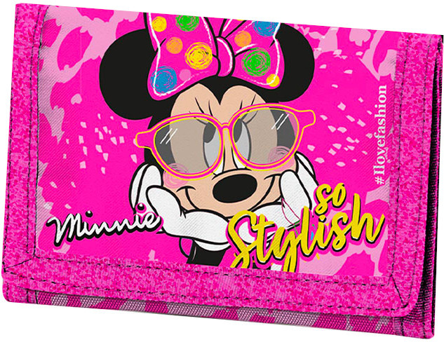 Disney portemonnee Minnie Mouse 13 x 8 cm polyester - Roze