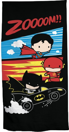 DC Comics strandlaken Batman 70 x 140 cm polyester - Zwart