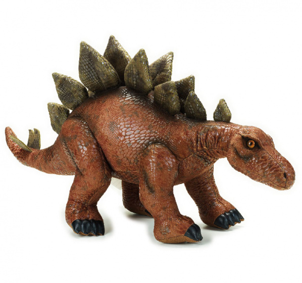 Lelly knuffeldino Stegosaurus junior 72 x 39 cm pluche - Oranje