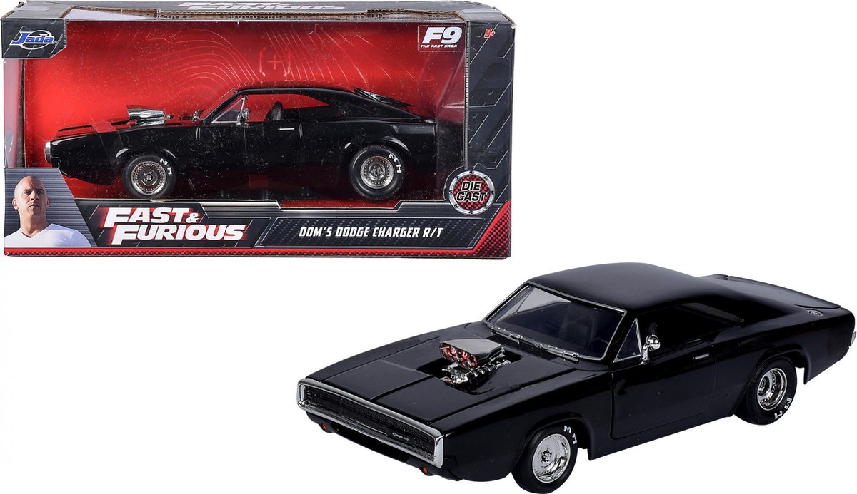 Jada auto Fast & Furious 1327 Dodge Charger 1:24 die cast - Zwart